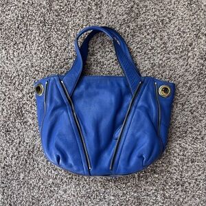 orYANY Lian Blue Leather Satchel purse